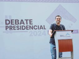 Máynez confía en que los debates ayudan a acrecentar su popularidad e intención de voto. ESPECIAL
