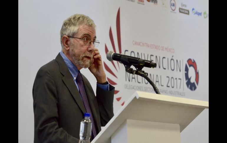 Krugman dictó una conferencia en la Convención Nacional 2017 de la Canacintra. SUN /
