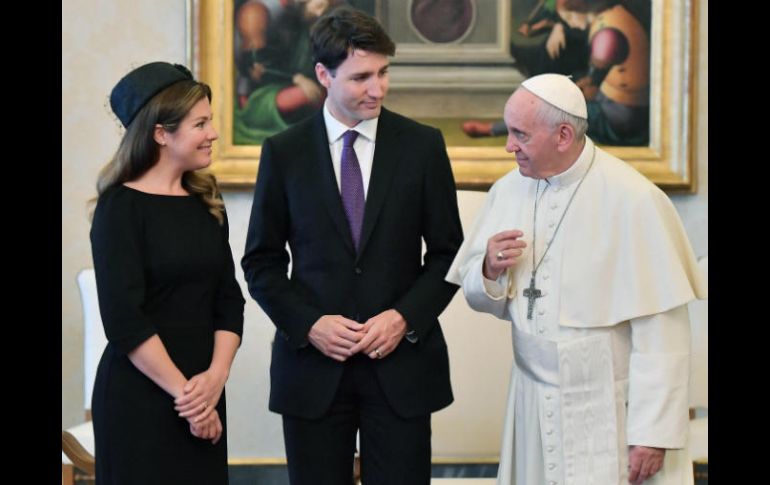Justin Trudeau acudió al Vaticano acompañado por su esposa, Sophie Trudeau. EFE / E. Ferrari