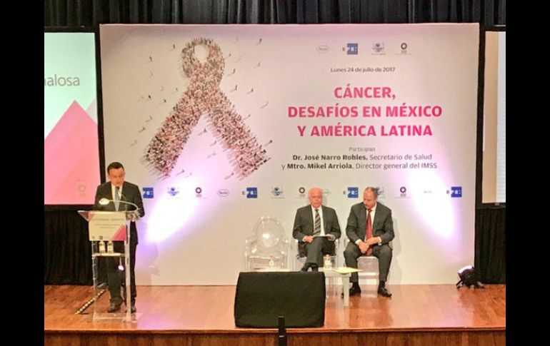 El director general del IMSS refiere que de acuerdo con la OMS, el cáncer es la segunda causa de muerte a nivel mundial. TWITTER / @JoseNarroR