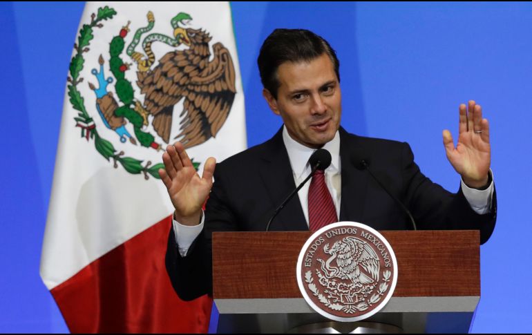 Peña Nieto durante la Cumbre Mundial de Líderes contra el Cáncer. AP/R. Blackwell