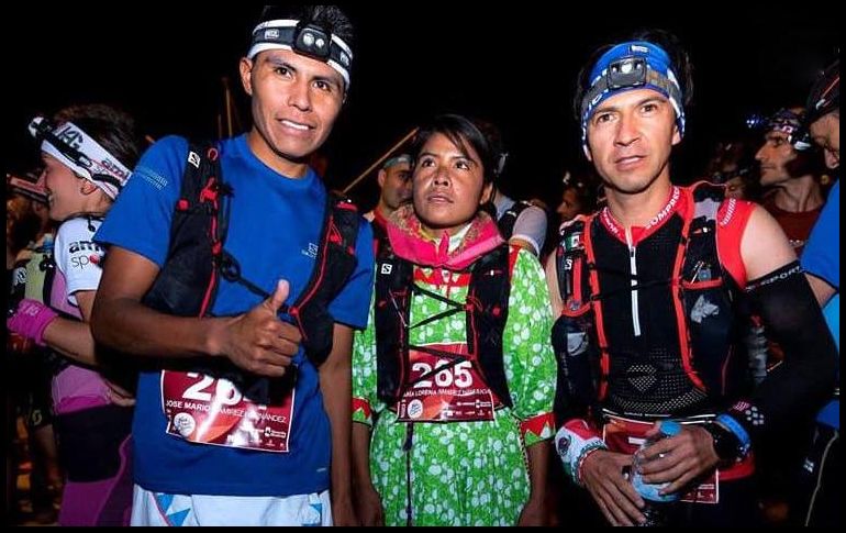 Los hermanos Lorena, Juana y Mario compitieron el fin de semana en el ultramaratón europeo. FACEBOOK / TenerifeBluetrail