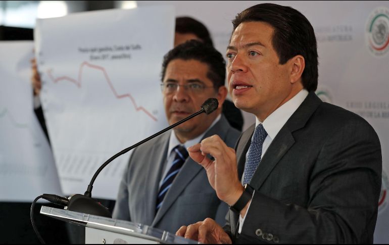 Mario Delgado resaltó que el aumento a los sueldos de los empleados del Inegi será temporal. SUN / ARCHIVO