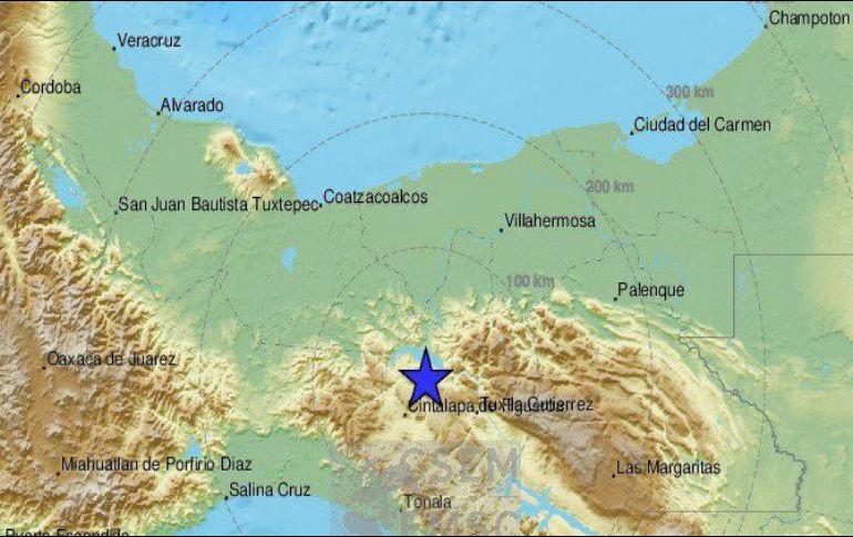 El temblor ocurrió a 39 kilómetros de Arriaga, Chiapas. TWITTER / @SkyAlertMx