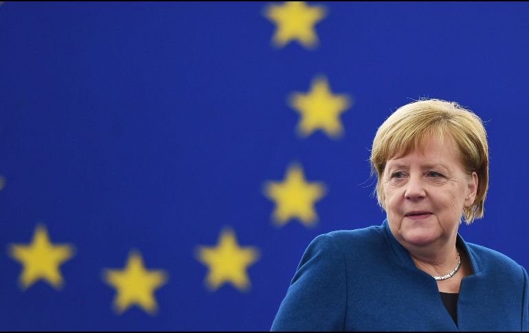 Merkel también propuso un “Consejo de Seguridad” de presidencia rotatoria y mejorar la política exterior comunitaria.  AFP/F. Florin