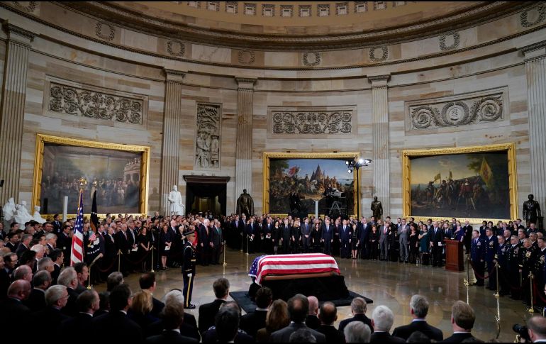 Los restos de George H.W. Bush descansarán junto 