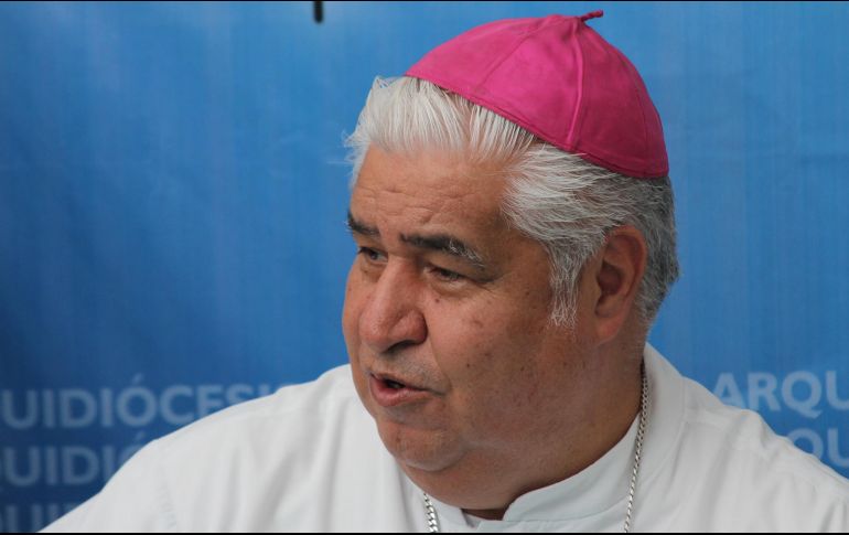 Rogelio Cabrera destaca que la Iglesia participa en el proceso de pacificación impulsado por el Presidente. NTX / ARCHIVO