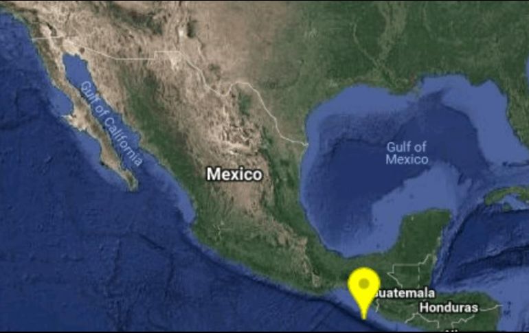 El movimiento telúrico se registró a 127 kilómetros al suroeste de Ciudad Hidalgo. ESPECIAL/SSN