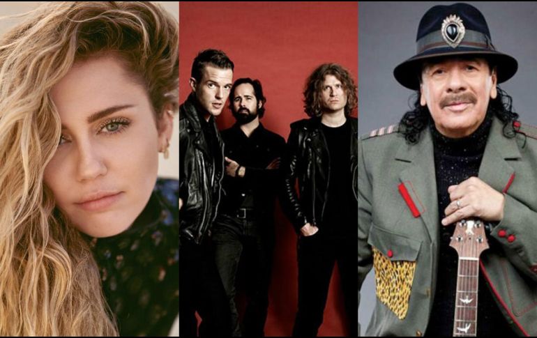 Miley Cyrus, The Killers y Carlos Santana se presentarán el 16 de agoto, primer día del Festival.  ESPECIAL / whatupintown.com