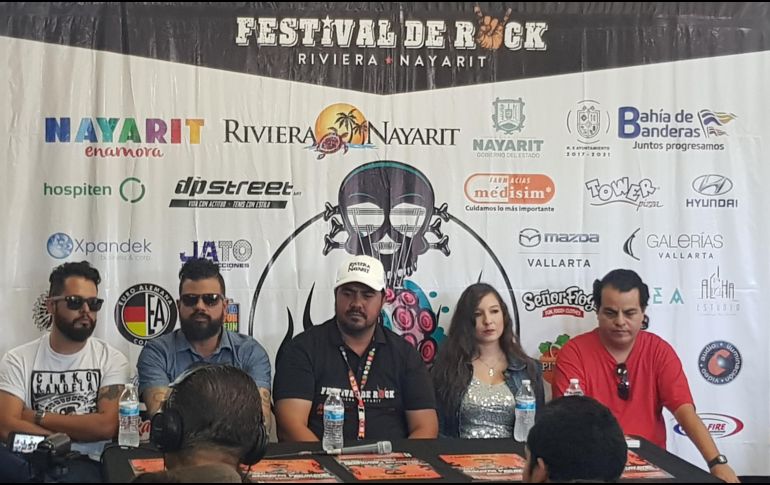 Organizadores del festival de rock, durante la presentación del evento. EL INFORMADOR/J. Pérez