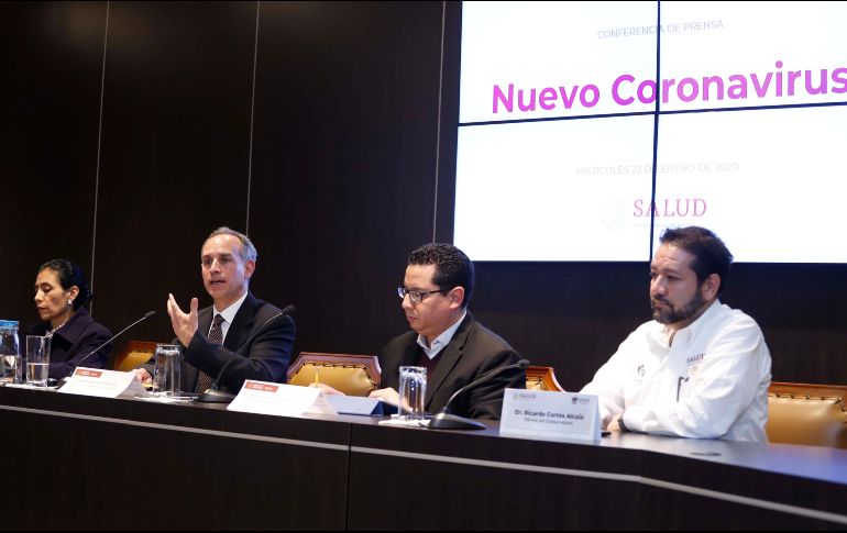 En conferencia de prensa, la Secretaría de Salud explicó la situación del coronavirus en México. SUN/B. Fregoso