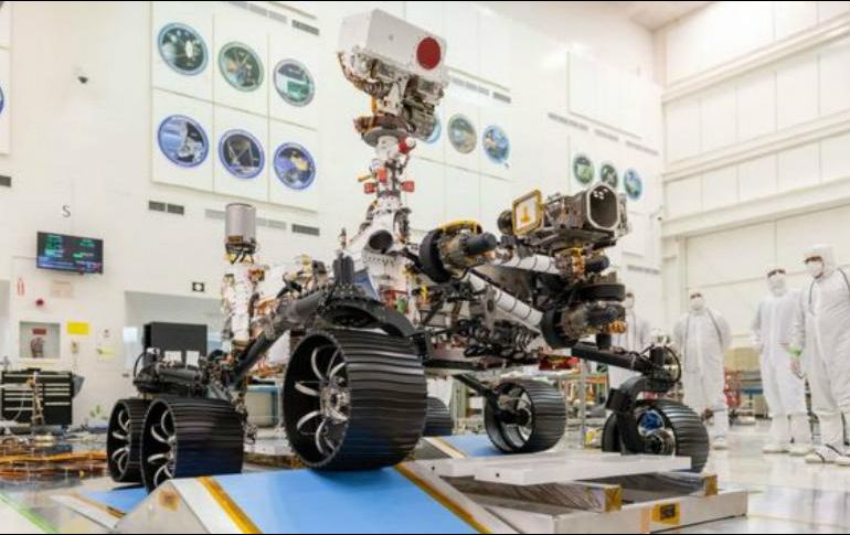 El robot viajará encapsulado en una carcasa de dos partes: un escudo trasero y un escudo térmico. NASA / JPL-Caltech