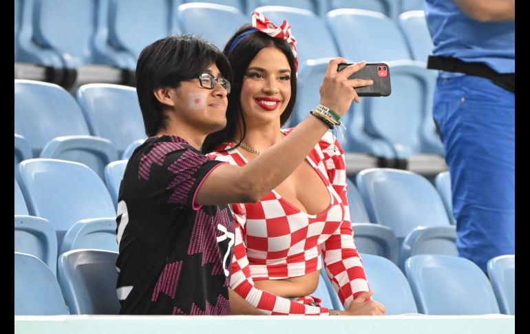 Un aficionado con la playera de México se tomó una selfie. Especial