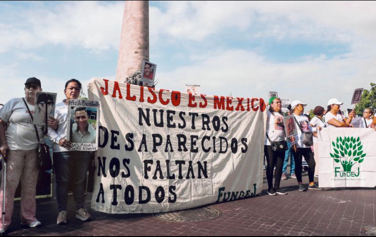 Las protestas por los desaparecidos y las fallas de autoridades de todos los niveles son una constante en las calles de la ciudad. EL INFORMADOR/ A. Navarro