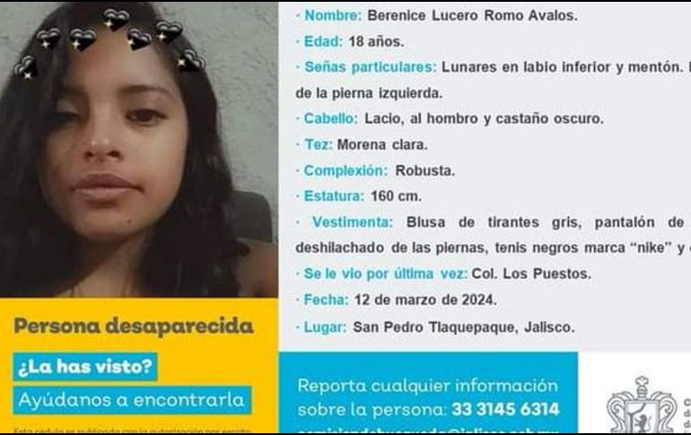 Lucero Berenice es nieta de Guadalupe Camarena, cuyo caso es uno de los más trágicos en la historia reciente de Jalisco. ESPECIAL/ Fiscalía de Jalisco
