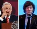 El Presidente mexicano señala que Milei lo llama "ignorante", ya que él lo llamó "facho conservador". ESPECIAL / SUN y AP
