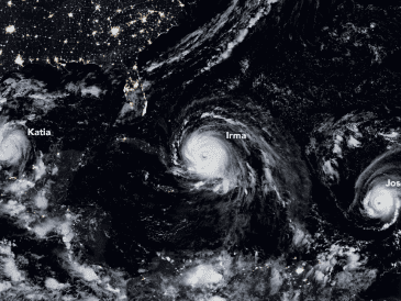 De los pronósticos, de 8 a 9 podrían ser tormentas tropicales y 4 a 5 como huracanes categoría 1 o 2. ESPECIAL / Observatorio de la Tierra de la NASA
