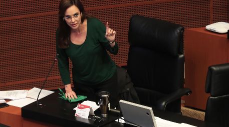 La senadora cargó contra el Presidente y diversas figuras de Morena. SUN/ARCHIVO