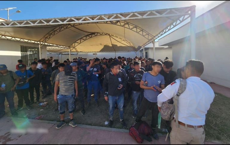 En el municipio de Andrés Chalchicomula de Sesma se ubicó la casa en donde permanecían las personas migrantes. X/ @INAMI_mx.
