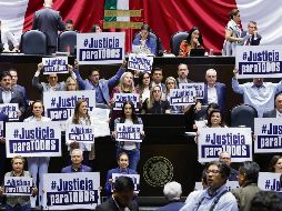 Aspecto de la sesión de la Cámara de Diputados, en donde se discutió la Ley de Amparo, aprobada en lo general por Morena y sus aliados. EL UNIVERSAL
