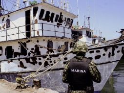 Un decomiso en el Pacífico mexicano. Cárteles mexicanos suelen transportar droga desde Colombia a EU. EFE  /