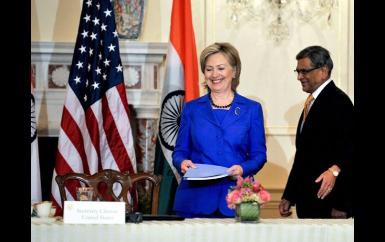• La secretaria de Estado estadounidense se reunirá con los candidatos a la presidencia de Colombia el próximo miércoles. NTX  /