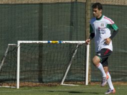 Rafael Márquez, durante el entrenamiento de este domingo. AFP  /