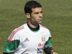 Rafael Márquez no fue forzado en al segunda práctica de México en Sudáfrica. REUTERS  /