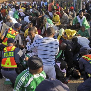 Estampida en partido entre Nigeria y Corea del Norte