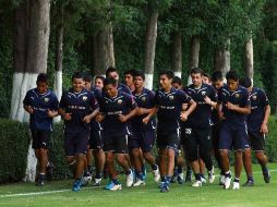 Jugadores de Pumas, durante una sesion de entrenamiento. MEXSPORT  /