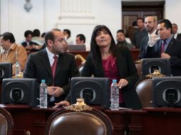 La diputada perredista Alejandra Barrales durante una sesión en la ALDF. EL UNIVERSAL  /