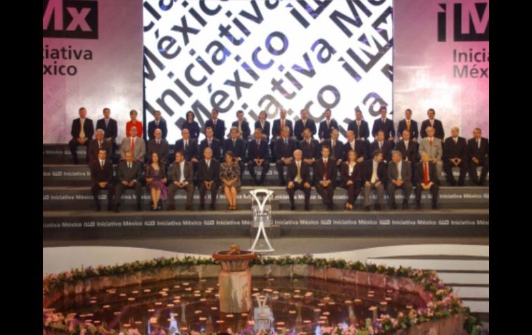 Dueños de medios de comunicación, empresas y rectores de instituciones académicas lanzaron hoy la 'Iniciativa México'. NTX  /