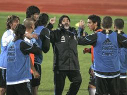 El cuadro argentino sigue buscando su cuadro ideal para enfrentarse a Nigeria. EFE  /