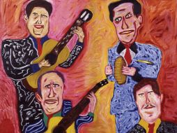 La obra titulada ¿El cuarteto? (1981) del puertorriqueño Rafael Ferrer. EFE  /