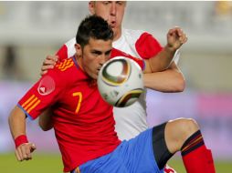 David Villa asegura que 'nadie tiene en la cabeza volver a España sin la Copa del Mundo'. AFP  /