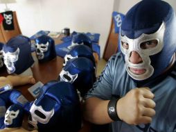 Blue Demon Jr prepara su debut en el cine. EL UNIVERSAL  /