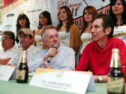 Los organizadores del torneo, ayer en conferencia de prensa. E. PACHECO  /