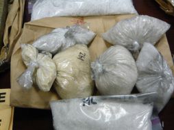 Cerca de 15 libras de metanfetaminas decomisadas en el marco de la operación ''Project Deliverance''. EFE  /