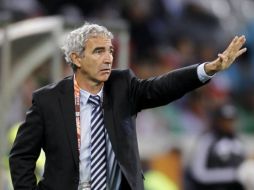 Raymond Domenech, durante el partido debut de la Selección de Francia. REUTERS  /