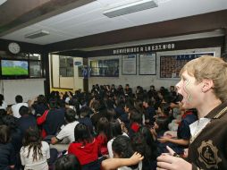 En planteles educativos de distintos niveles, alumnos y docentes siguieron minuto a minuto el partido de la Selección. S. NÚÑEZ  /
