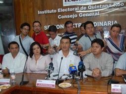 El Consejo General del Instituto Electoral de Quintana Roo en sesión, decide cancelar el registro a Gregorio Sánchez. EL UNIVERSAL  /