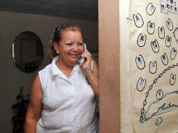 Laura Pollán, Dama de Blanco y esposa del prisionero  Héctor F. Maseda, pide la excarcelación de más presos políticos. NTX  /