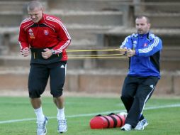 La Selección de Eslovaquia sigue preparádose desde Petroria para iniciar acertadamente en el Mundial. EFE  /