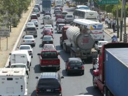 El congestionamiento vial duró varias horas, sobretodo a la altura de Periférico con López Mateos. ARCHIVO  /