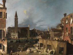 ''Venice: Campo San Vidal and Santa Maria della Carita (The Stonemason's Yard)'', de Giovanni Antonio Canal, Canaletto. EFE  /