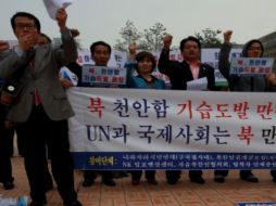 El hundmiento del barco 'Chenoan' ha provocado diversas protestas por parte de ambas Coreas. EFE  /
