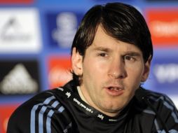 Con casi un metro y 70 centímetros, Lionel Messi recibe el apodo de 'Pulga'. AFP  /