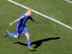 Robert Vittek anotó el gol para Eslovaquia, EFE  /