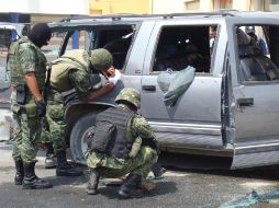 El 12 de junio, un enfrentamiento entre grupos armados dejó ocho muertos en un centro comercial de Tepic. EL UNIVERSAL  /