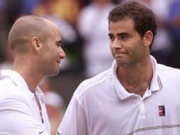 El duelo Sampras-Agassi se repetirá varias veces el resto del año en plazas de Europa, Asia y América. SUN  /